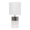 All The Rages Simple Designs Two Toned Porcelain Table Lamp In White