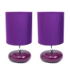 All The Rages Stone Ceramic Table Lamp In Purple