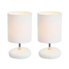 All The Rages Stone Ceramic Table Lamp In White