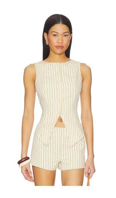 All The Ways Alerie Button Front Top In Green