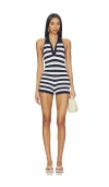 All The Ways Alyce Knit Romper In Multi