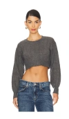 ALL THE WAYS ASH CROP SWEATER