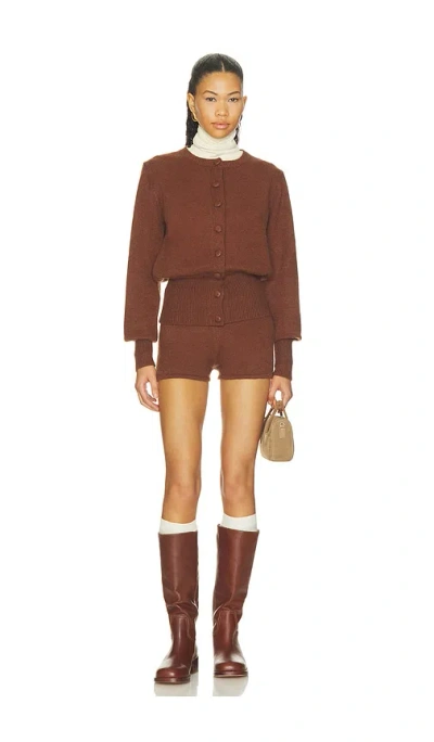 All The Ways Belle Short Set In Brown