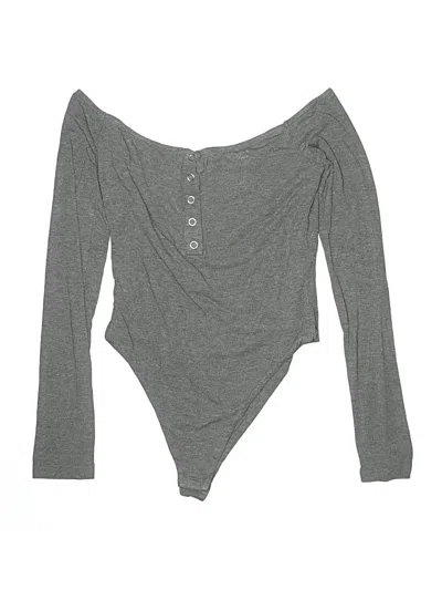 Pre-owned All The Ways Bodysuit In Gray
