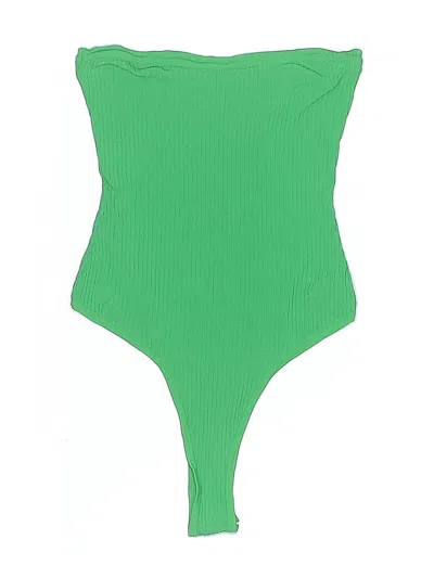 Pre-owned All The Ways Bodysuit In Green