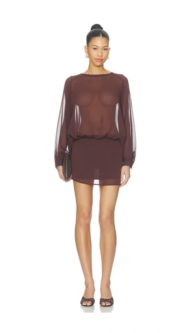 All The Ways Brecken Mini Dress In Brown
