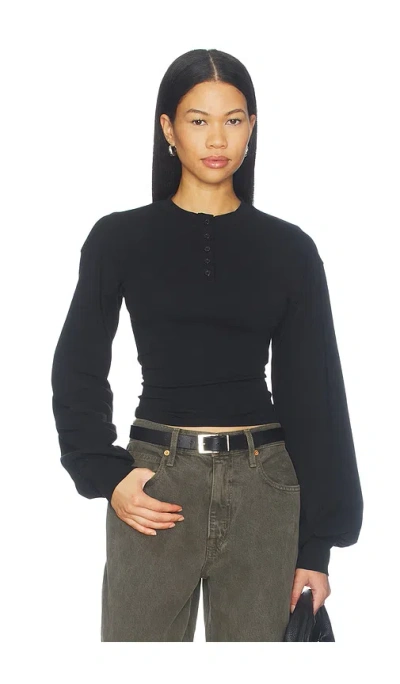 All The Ways Bria Long Sleeve Top In Black