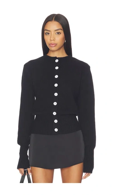 All The Ways Brittany Button Up Sweater In Black