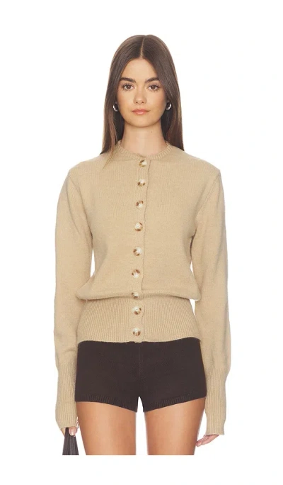 All The Ways Brittany Button Up Sweater In Brown