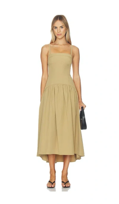All The Ways Callista Midi Dress In Brown