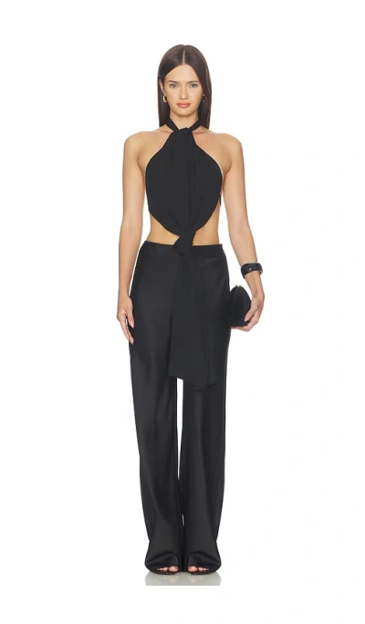 All The Ways Charlotte Halter Top In Black