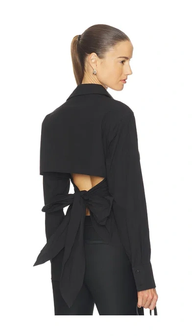All The Ways Clarise Open Back Top In Black