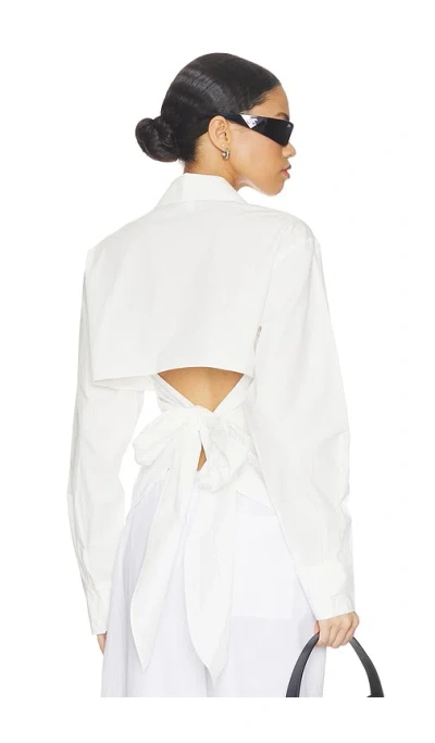 All The Ways Clarise Open Back Top In White