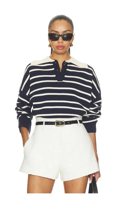 All The Ways Clydie Polo Sweater In Pattern