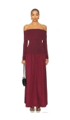 All The Ways Cressida Maxi Dress In Burgundy