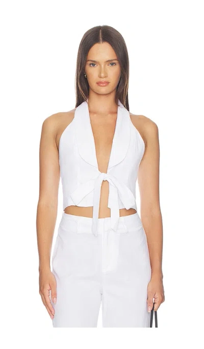 All The Ways Dianea Halter Top In White