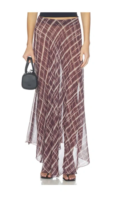All The Ways Dianne Maxi Skirt In Brown