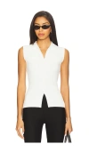 All The Ways Elanor Button Up Top In White