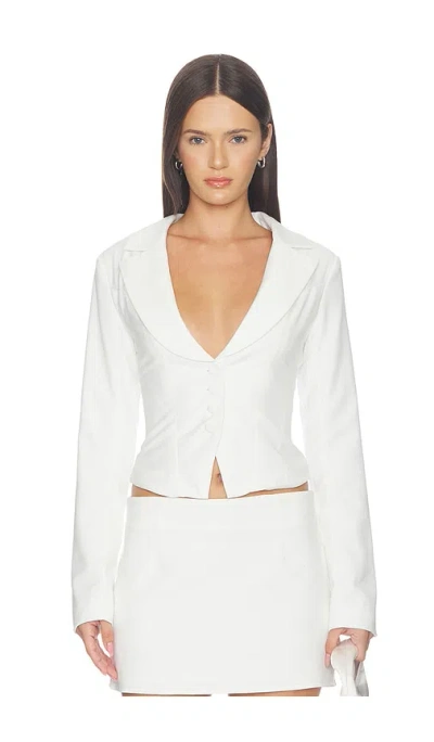 All The Ways Eliana Blazer In White