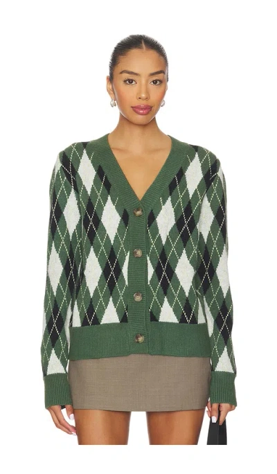All The Ways Evelyn Argyle Cardigan In Green