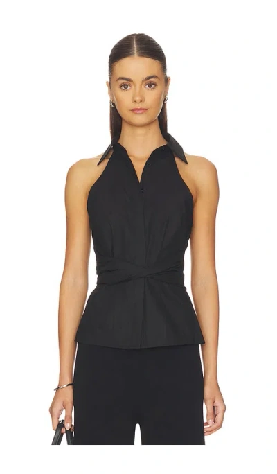 All The Ways Evie Button Up Top In Black