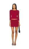 All The Ways Gigi Skirt Set In Burgundy
