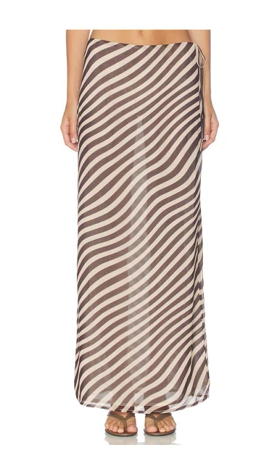 All The Ways Jade Maxi Skirt In Brown