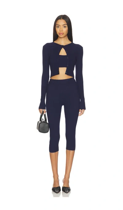 All The Ways Jude Knit Set In Black