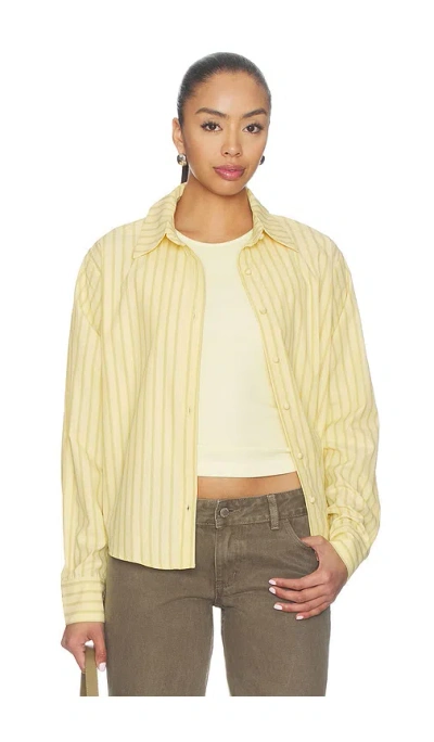 All The Ways Julie Button Up Top In Yellow