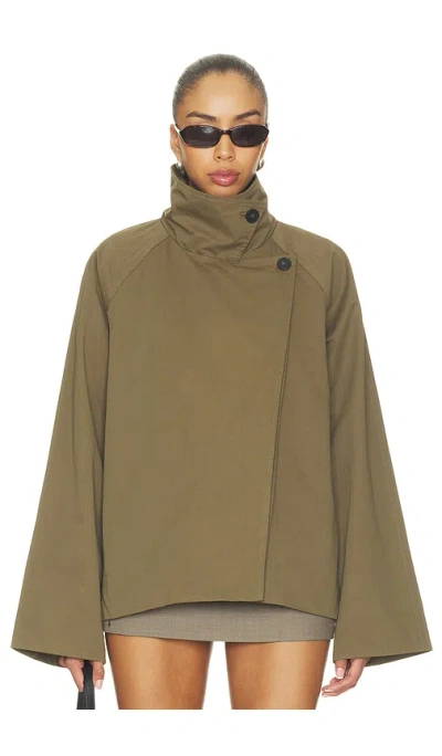All The Ways Katlynne Trench Jacket In Green