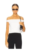 All The Ways Kelli Off Shoulder Top In 白色