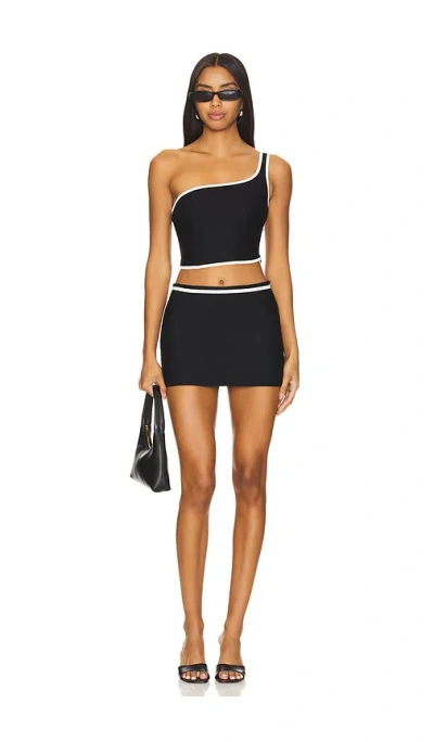 All The Ways Kendall Skirt Set In 블랙