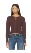 All The Ways Kourtney Cardigan In Brown