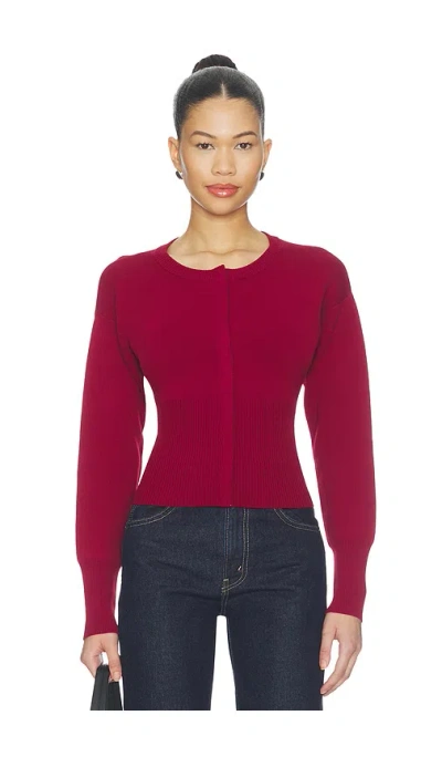 All The Ways Kourtney Cardigan In Burgundy