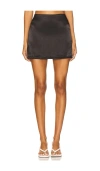 All The Ways Leslie Mini Skirt In Black