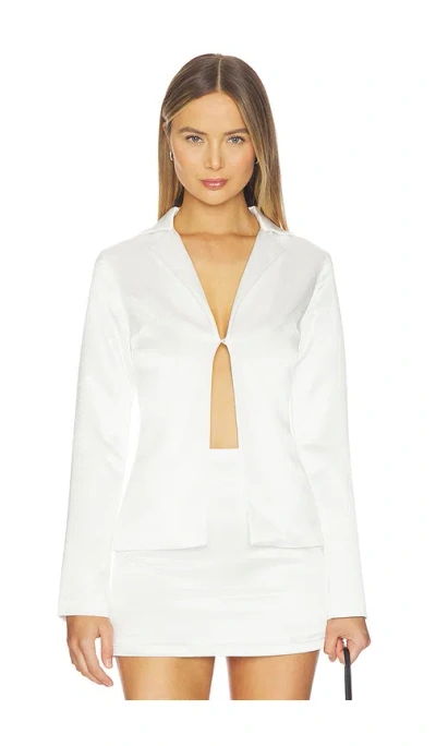 All The Ways Leslie Top In White
