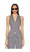 All The Ways Libbi Open Back Vest In 仿旧