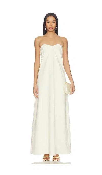 All The Ways Libertee Strapless Maxi Dress In White