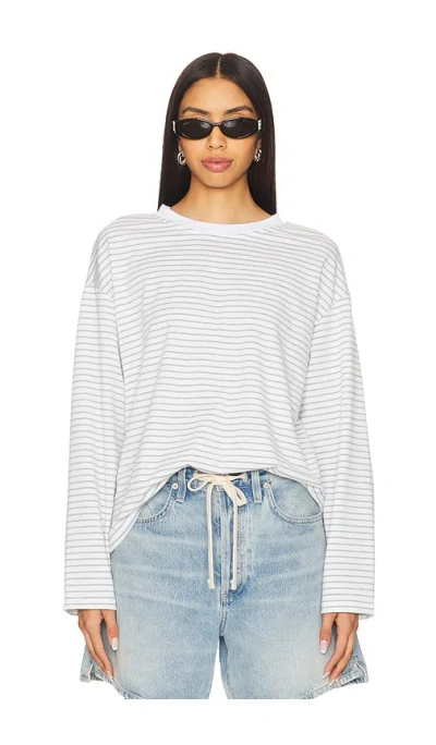 All The Ways Lily Long Sleeve Top In 灰色条纹