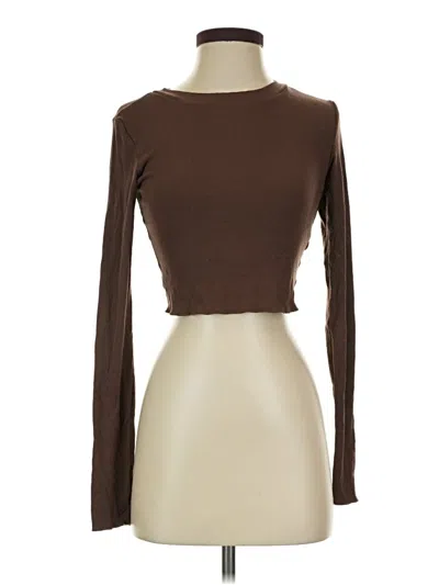 Pre-owned All The Ways Long Sleeve T-shirt In Brown