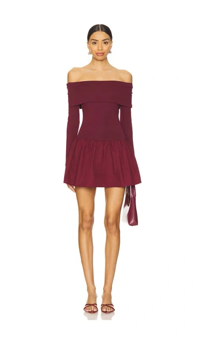 All The Ways Madley Mini Dress In 深红色