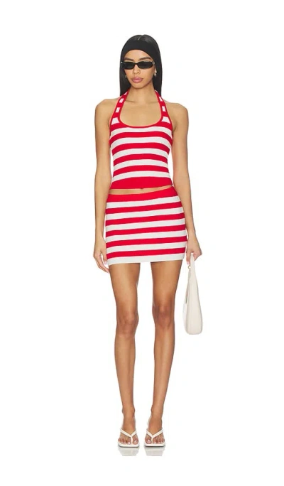 All The Ways Milie Skirt Set In Red