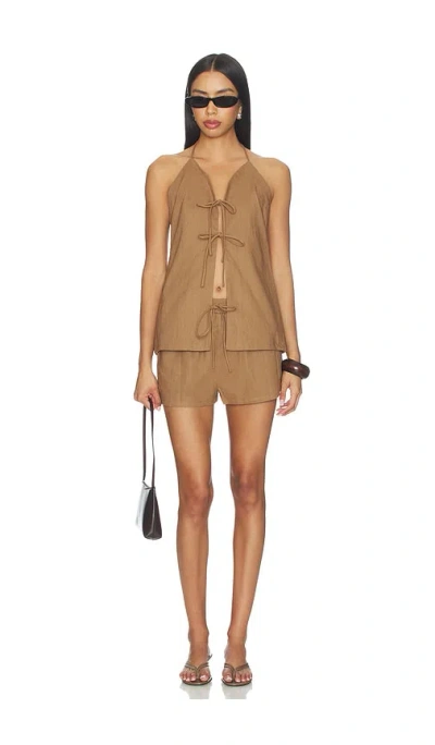 All The Ways Naomi Short Set In Brown