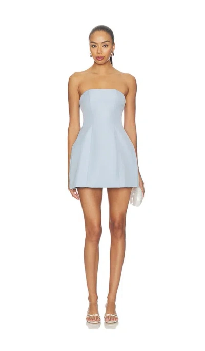 All The Ways Nikola Strapless Mini Dress In 블루