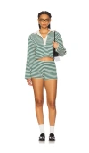 All The Ways Palmer Short Set In Dark Green