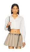 All The Ways Roma Button Up Top In 白色