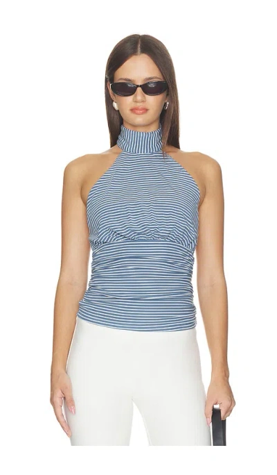 All The Ways Sadie Halter Top In Blue