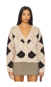 All The Ways Sara Argyle Cardigan In Brown