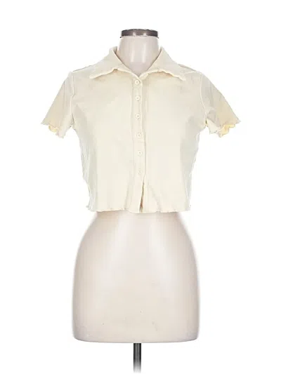 Pre-owned All The Ways Short Sleeve Polo Shirt In White