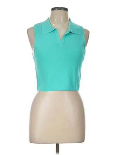 Pre-owned All The Ways Sleeveless Blouse In Teal
